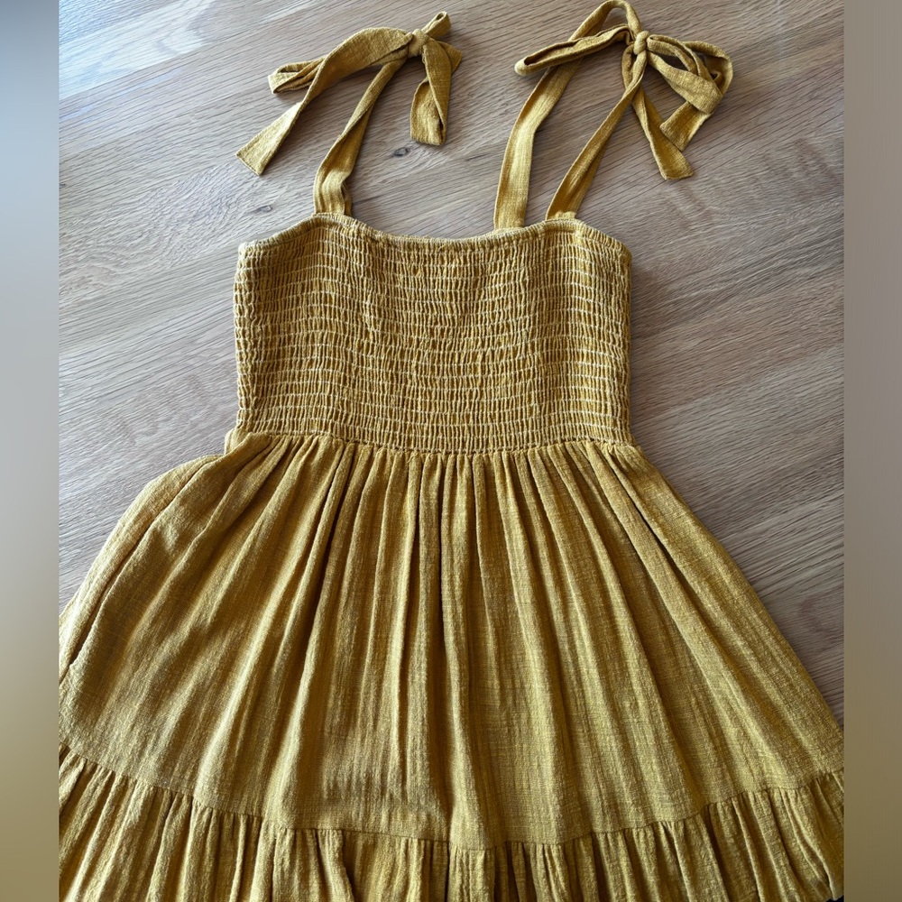 Christy Dawn The Lina Dress in Mustard Seed Size Small